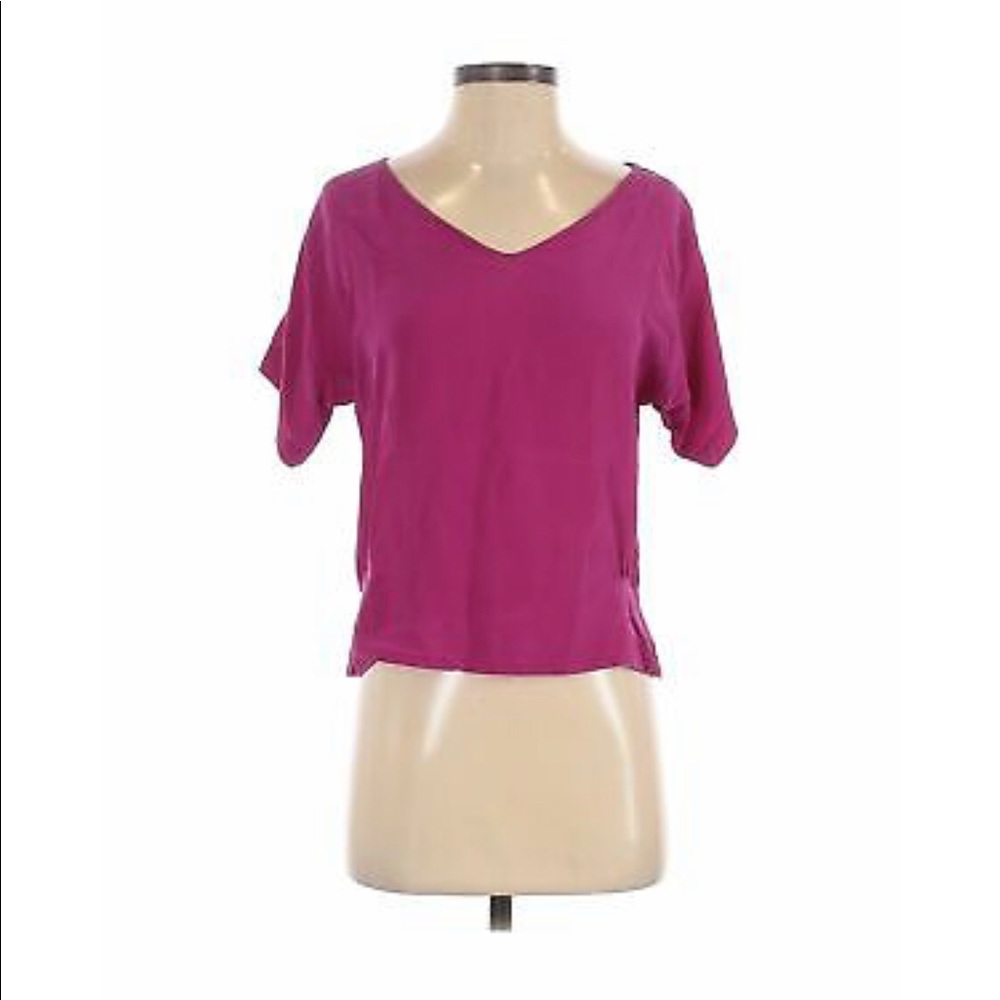Myne Ashley Ann silk blouse, open back